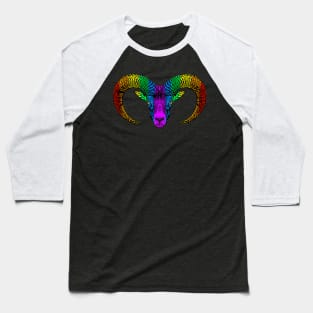 Rainbow Bighorn Sheep Baseball T-Shirt